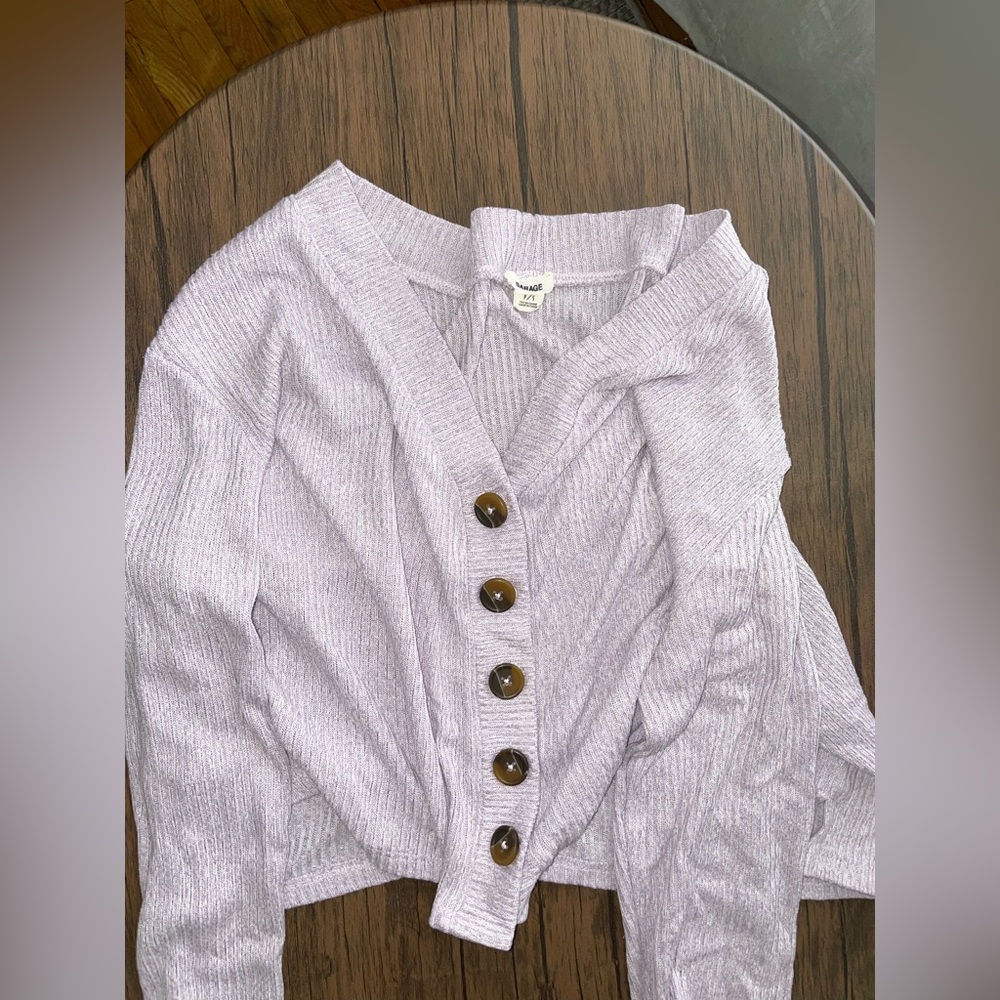 Garage lilac long sleeved shirt